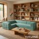 Image of modular couch in living room.