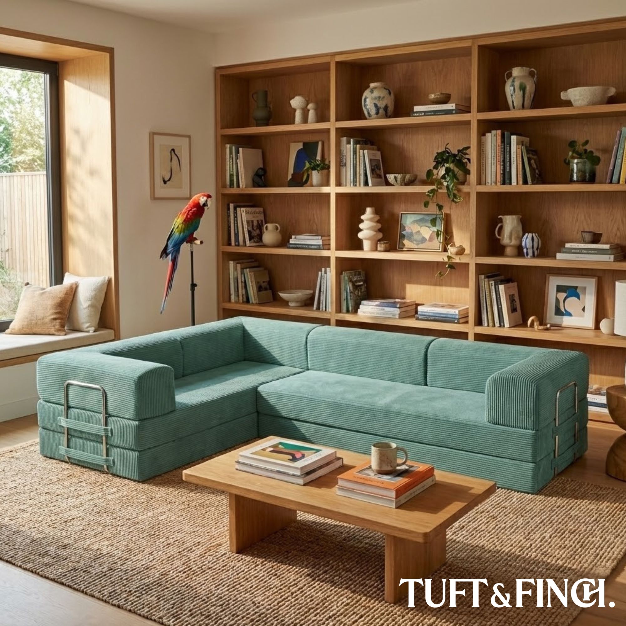 Image of modular couch in living room.