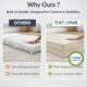 Image showing that boneless couch cover is machine washable.