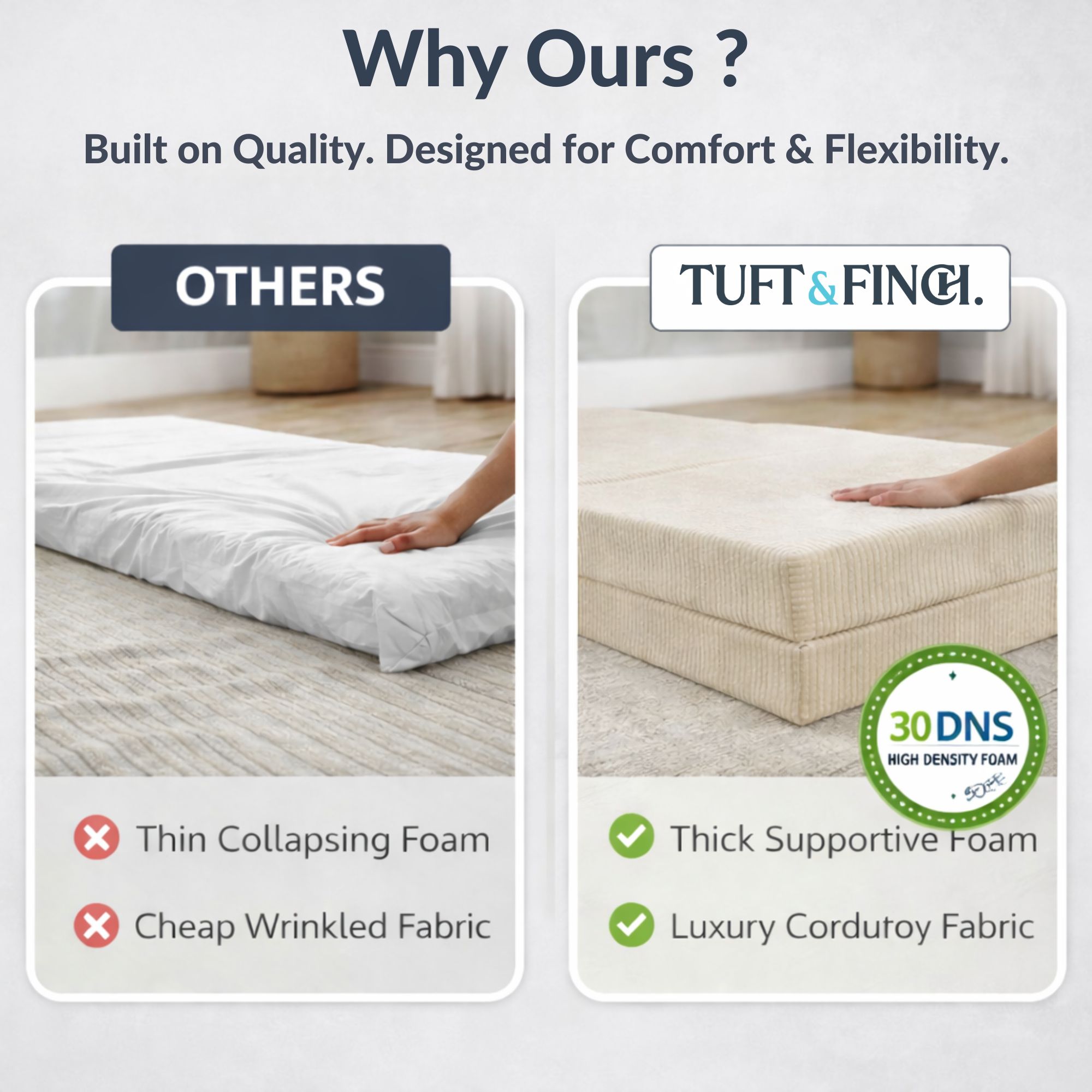 Image showing that boneless couch cover is machine washable.