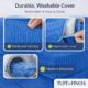 Image showing that boneless couch cover is machine washable.