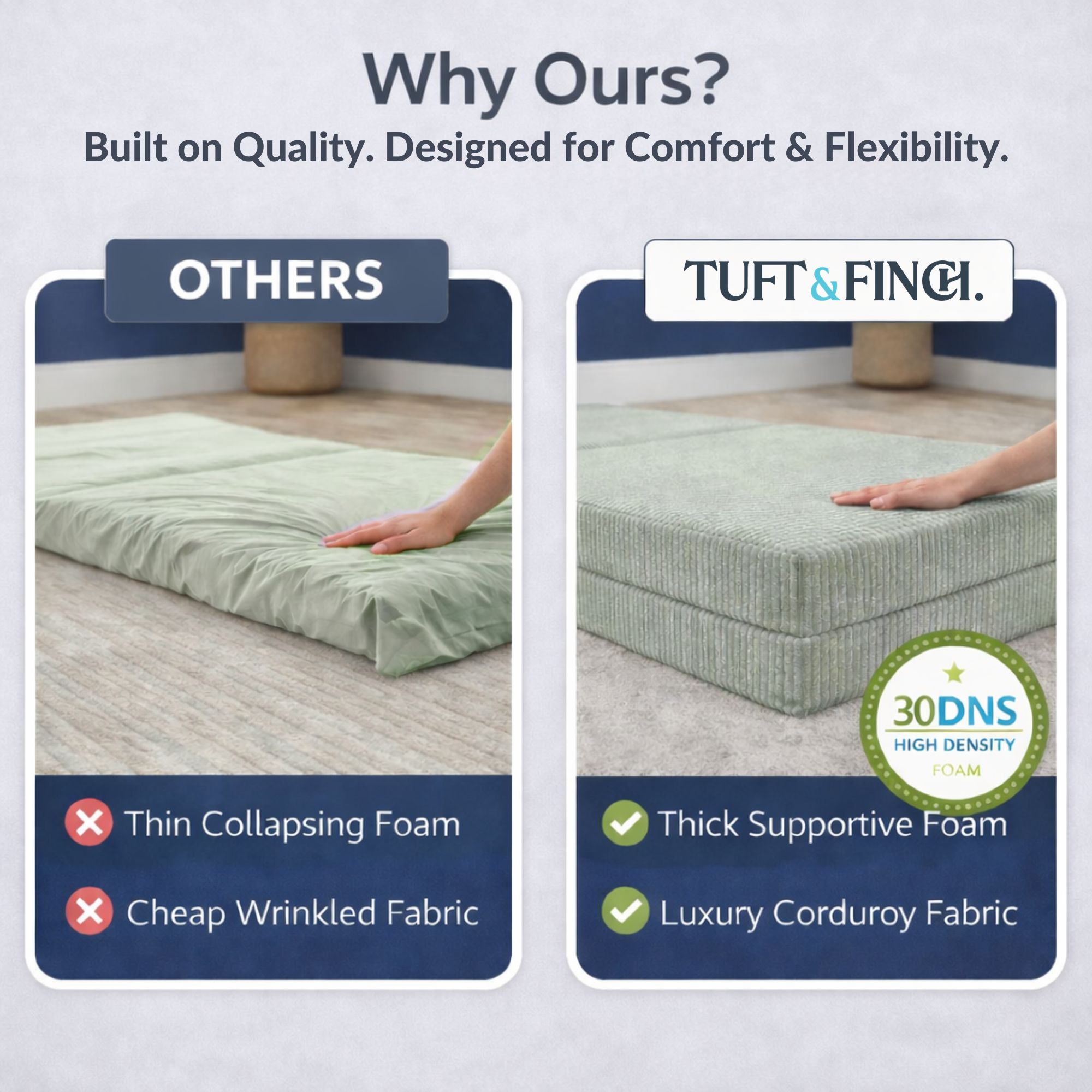 Image showing that boneless couch cover is machine washable.