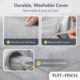 Image showing that boneless couch cover is machine washable.