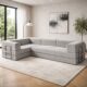 Image of modular couch in living room overlooking city.