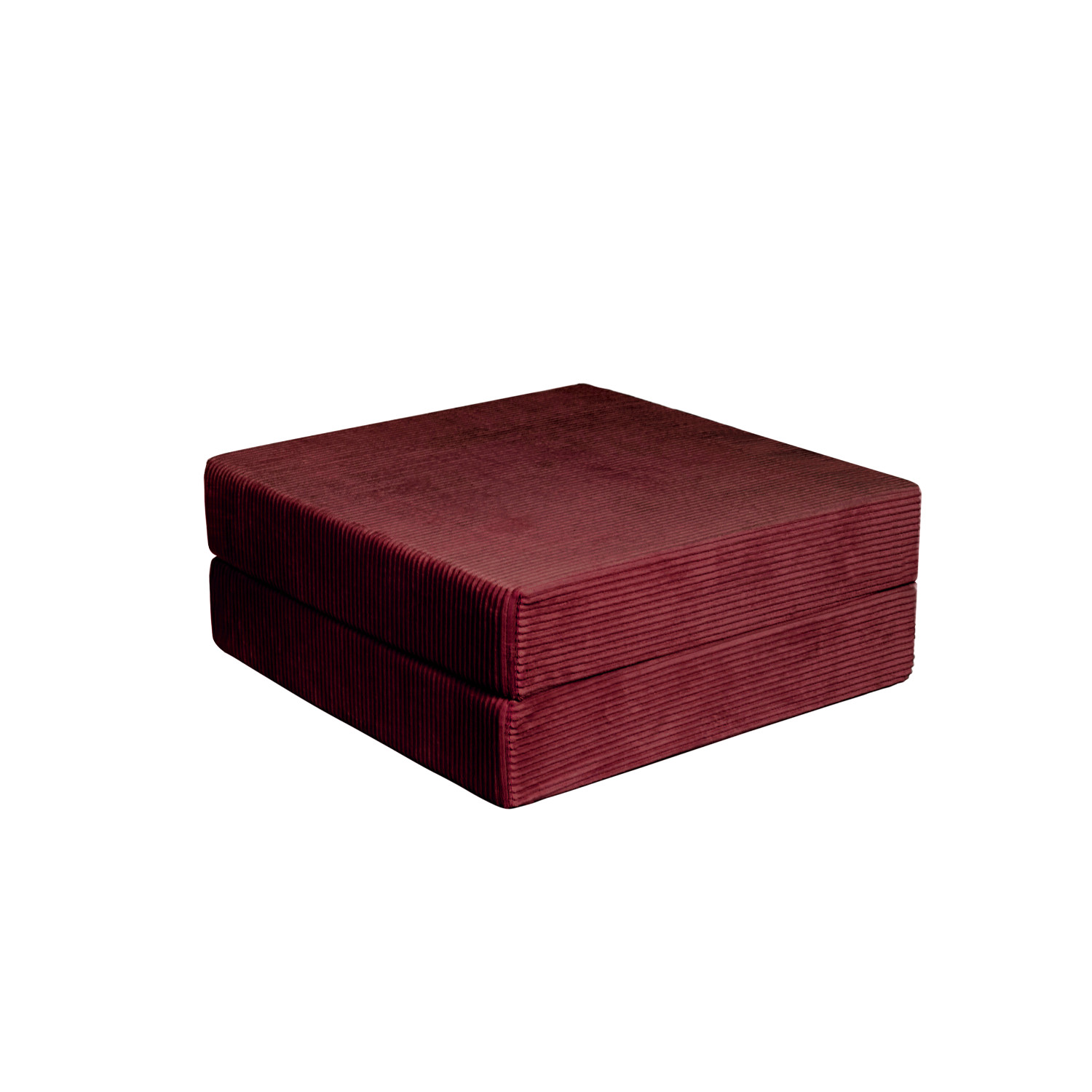 Merlot, dark red, modular ottoman.