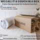 Small box that modular couch arrives in.