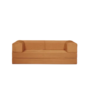 Saffron, Bright Orange, 3-Seater Couch.
