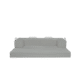 Frost, White Colored 3-seater transform couch configured into bed.