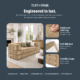 Image shows that boneless couch is engineered to last.
