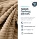 Image showing that modular bonesless couch cover is turkish corduroy, silk-soft.