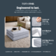 Image shows that boneless ottoman is engineered to last.