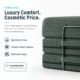 Image of green boneless couch that says "Luxury Comfort. Cosmetic Price."