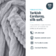 Image showing that modular bonesless couch cover is turkish corduroy, silk-soft.