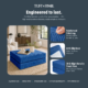 Image shows that boneless ottoman is engineered to last.