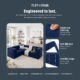 Image shows that boneless modular sofa is engineered to last.