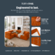 Image shows that boneless modular sofa is engineered to last.